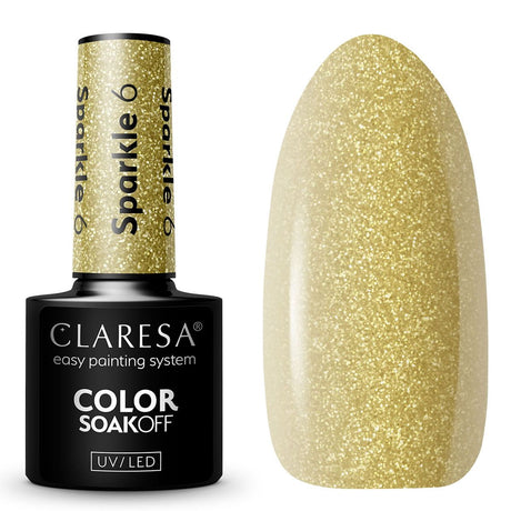Claresa Lakier Żelowy UV LED 5ml Sparkle 6