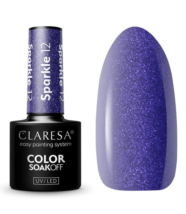 Claresa Lakier Żelowy UV LED 5ml Sparkle 12