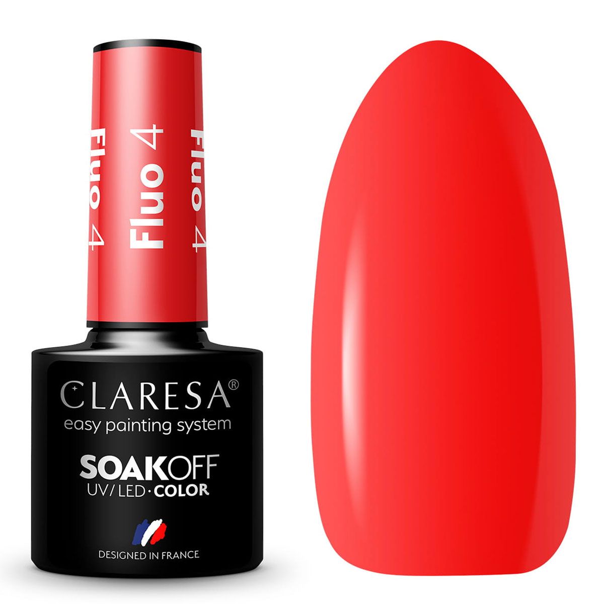 Claresa Lakier Żelowy UV LED 5ml Fluo 4