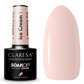 Claresa Lakier żelowy UV LED 5ml Lody 1