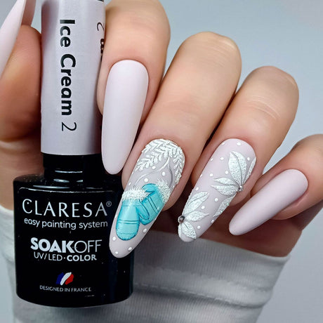 Claresa Lakier żelowy UV LED 5ml Lody 2