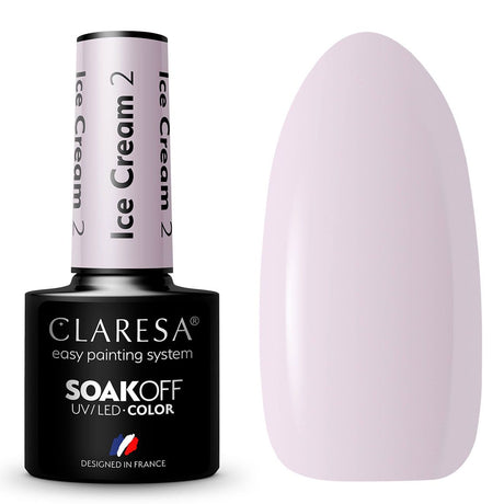 Claresa Lakier żelowy UV LED 5ml Lody 2