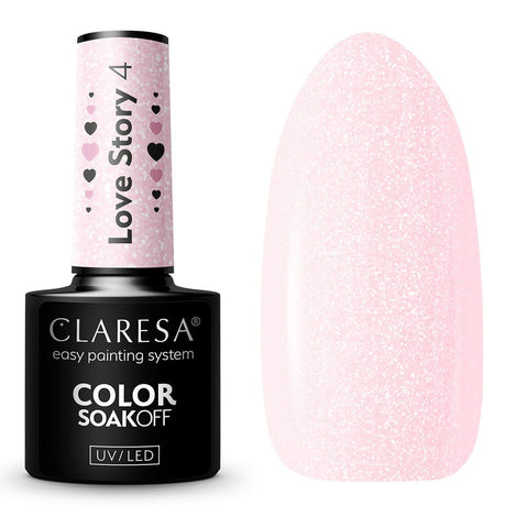 Claresa lakier hybrydowy uv led 5ml historia miłosna 4