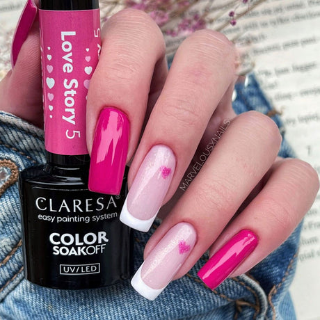 Claresa lakier hybrydowy uv led 5ml historia miłosna 5