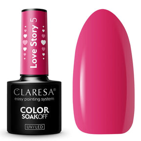 Claresa lakier hybrydowy uv led 5ml historia miłosna 5