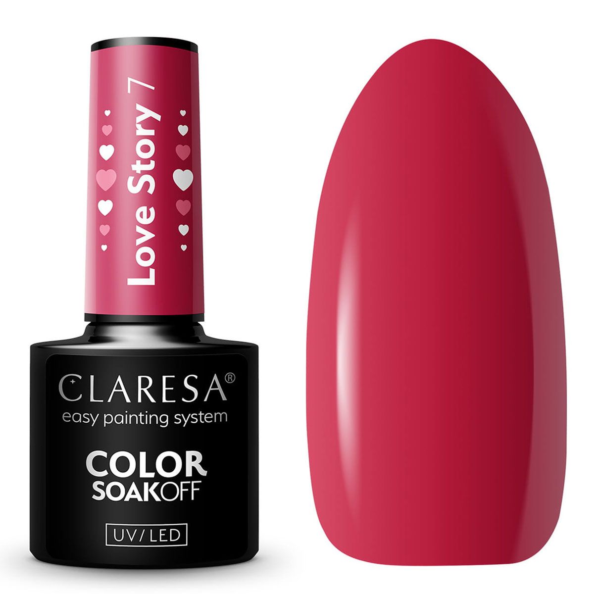 Claresa lakier hybrydowy uv led 5ml historia miłosna 7