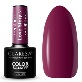 Claresa lakier hybrydowy uv led 5ml historia miłosna 9