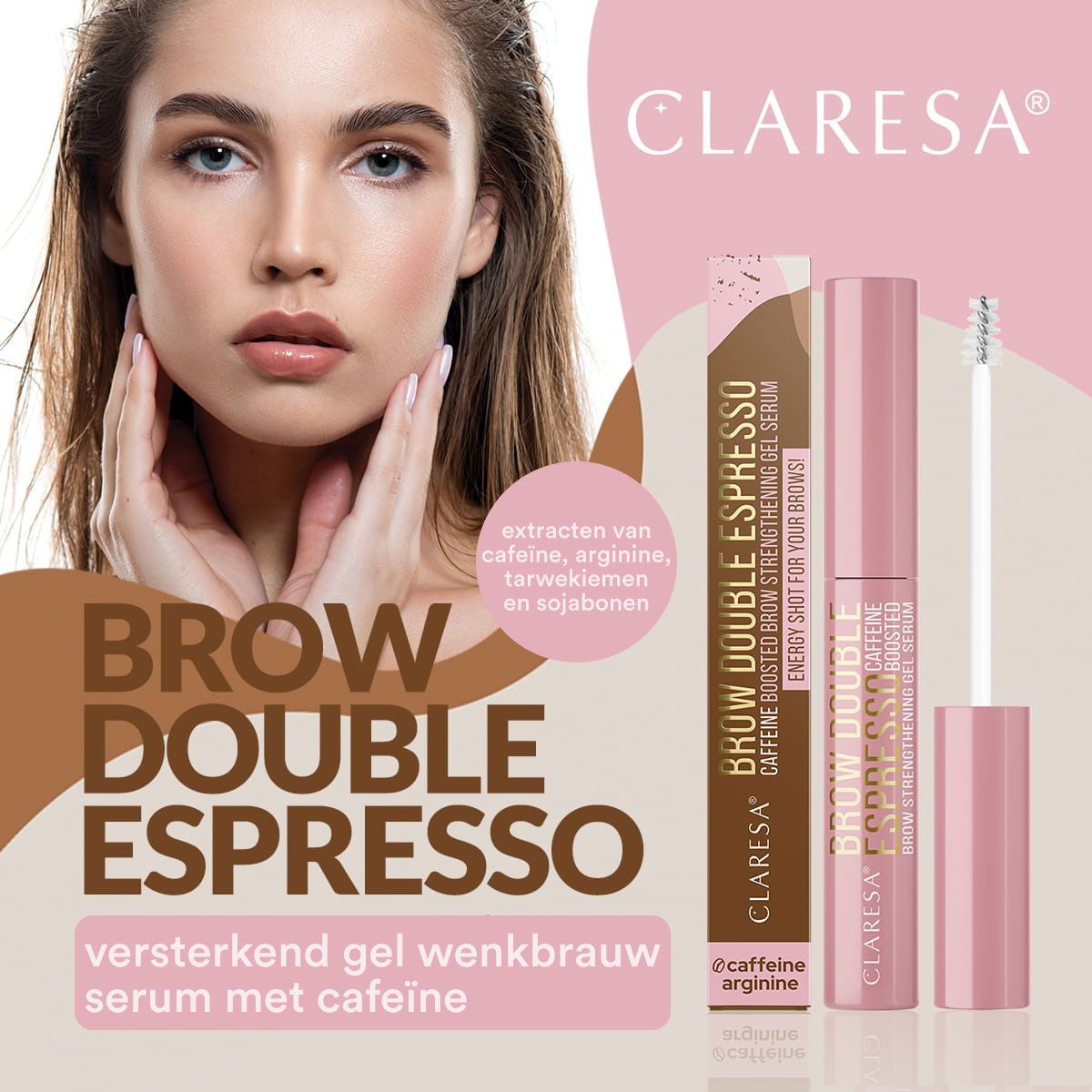 Claresa brow double espresso serum do brwi 6gr.