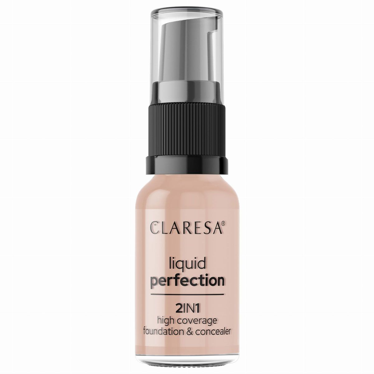 Korektor i podkład Claresa Liquid Perfect 2 w 1 104 nude 18gr.