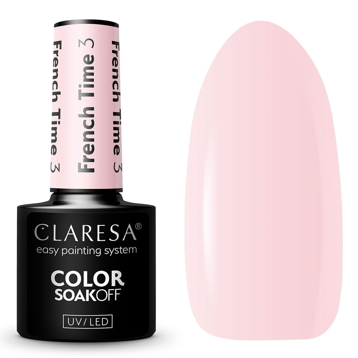 Claresa Lakier żelowy UV LED 5ml French Time 3