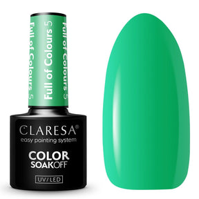 Claresa Lakier Żelowy UV LED 5ml Pełna Kolorów 5