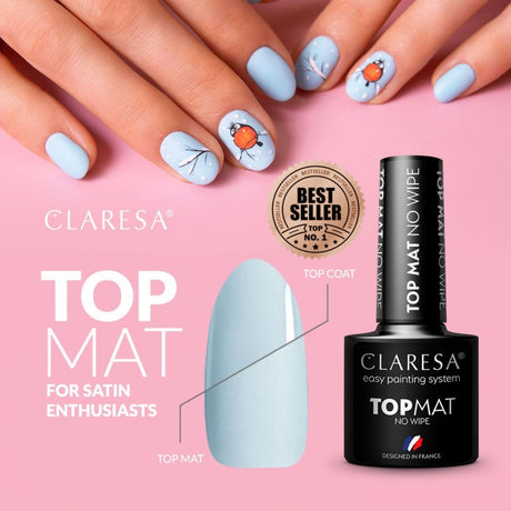 Claresa top matowy bez przecierania 5ml
