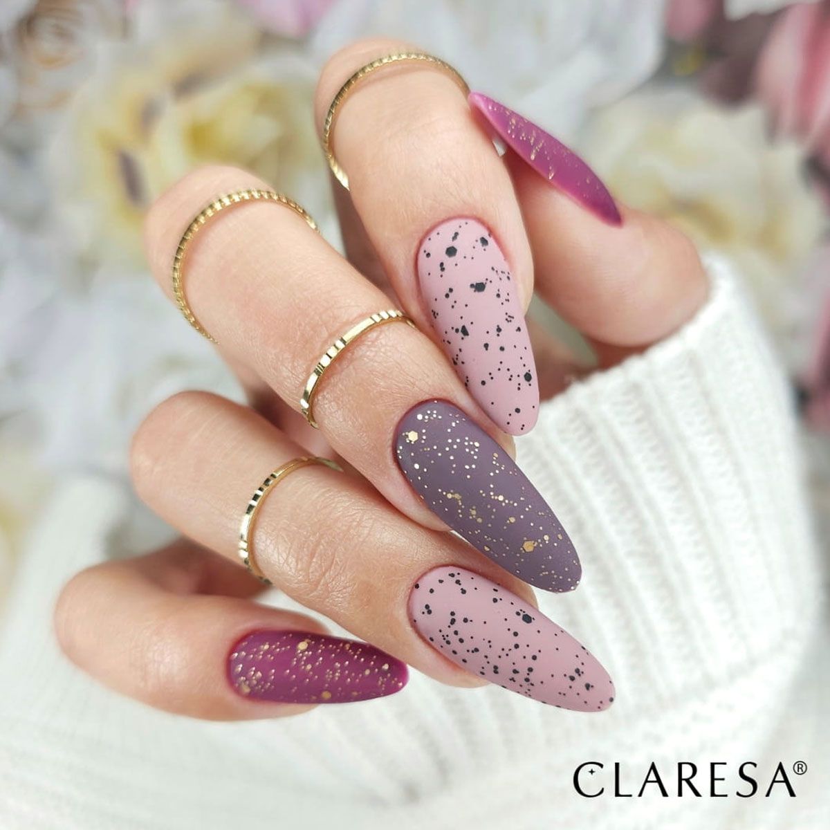 Claresa Top Coat Bubble Gold Matt No Wipe 5ml