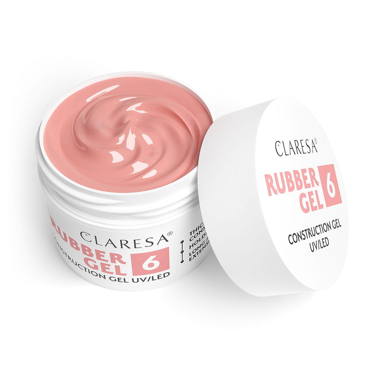 Claresa żel gumowy 6 różowy 12gr.