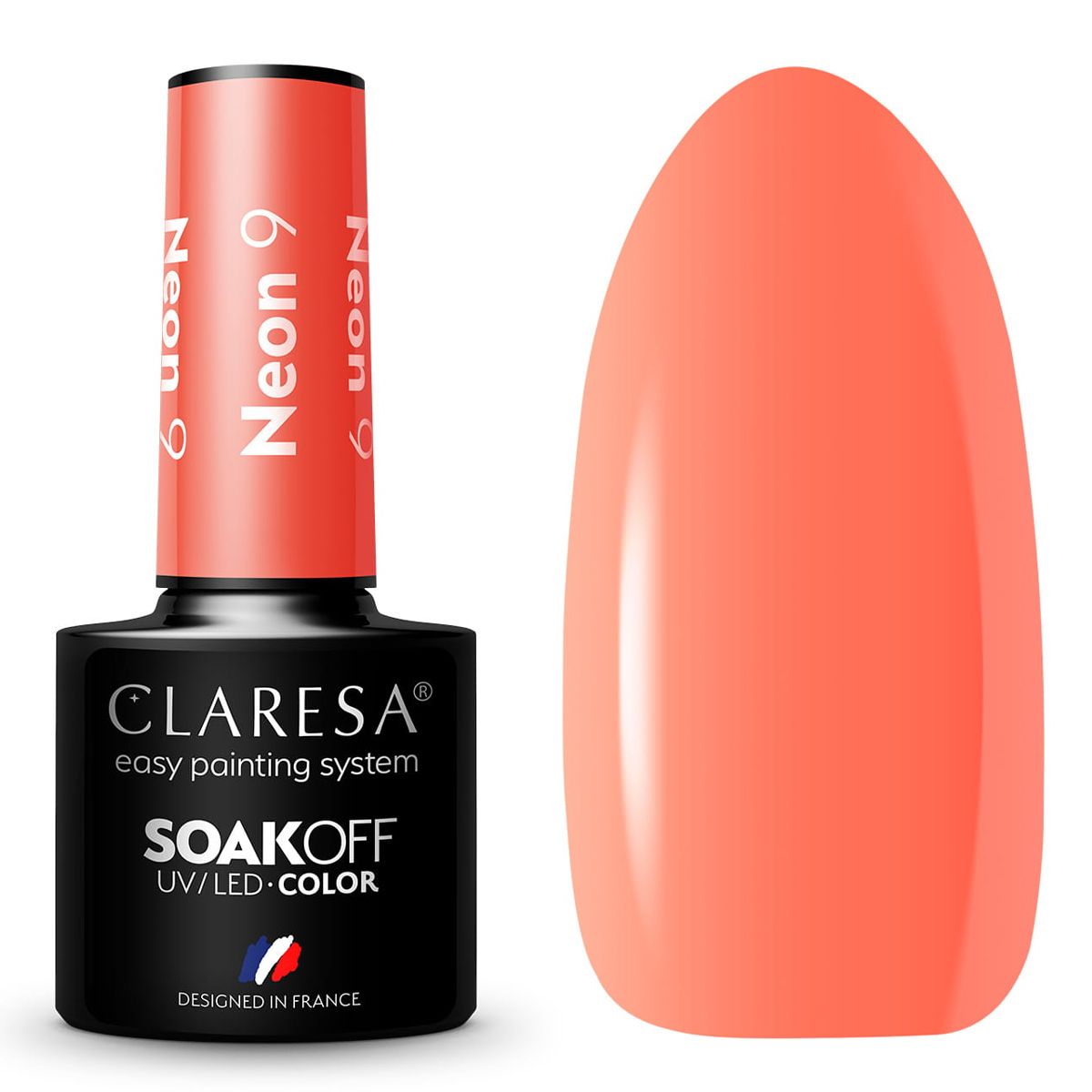 Claresa Lakier Żelowy UV LED 5ml Neon 9