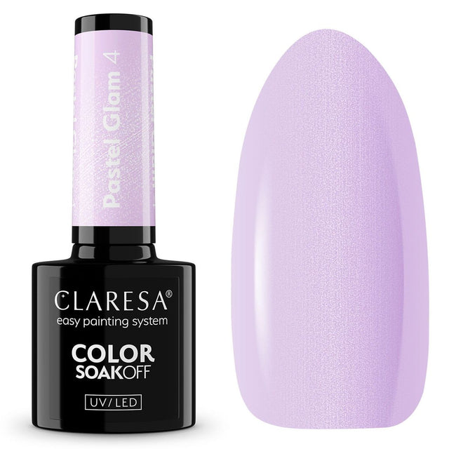 Claresa Lakier Żelowy UV LED 5ml Pastel Glam 4
