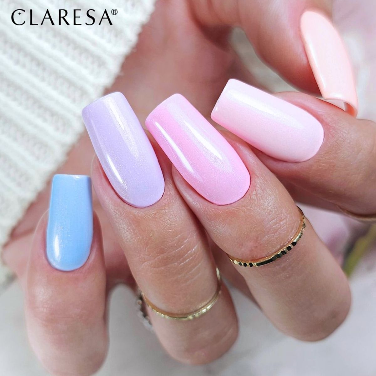 Claresa Lakier Żelowy UV LED 5ml Pastel Glam 4