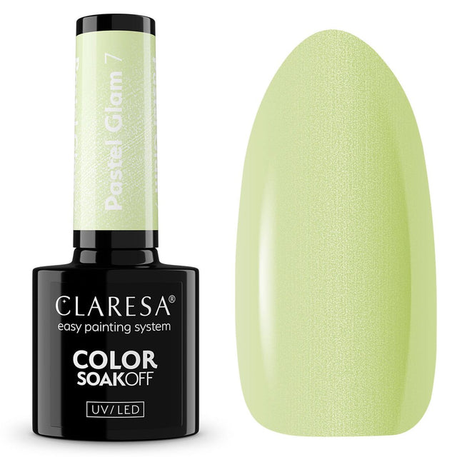 Claresa Lakier Żelowy UV LED 5ml Pastel Glam 7