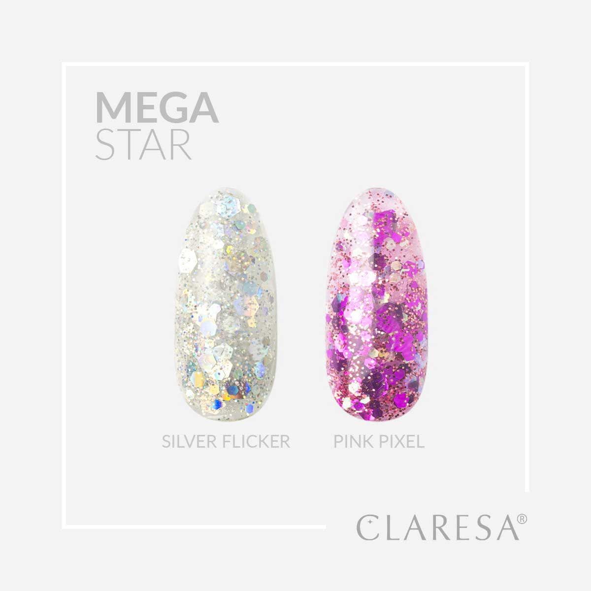 Claresa Megastar Pink Pixel UV LED Art Gel 10gr.