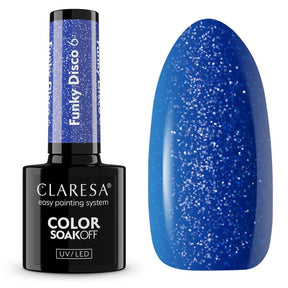 Claresa Lakier żelowy UV LED 5ml Funky Disco 6 Blue Beat