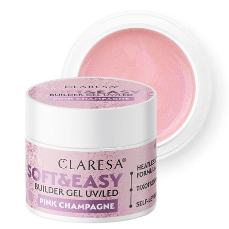 Claresa Keratin Soft Easy Builder żel budujący w kolorze różowym 12gr.