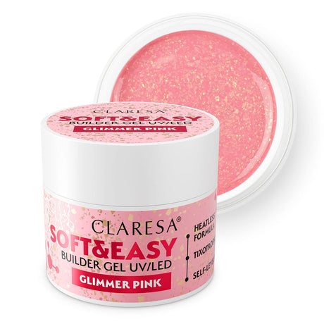 Claresa Keratin Soft Easy Builder żel budujący w kolorze różowym, 12gr.