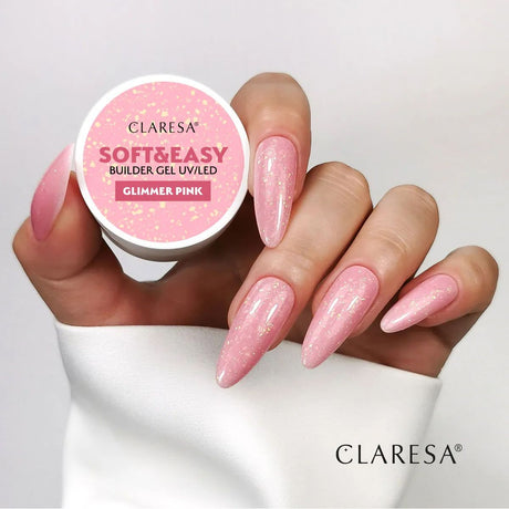 Claresa Keratin Soft Easy Builder żel budujący w kolorze różowym, 12gr.