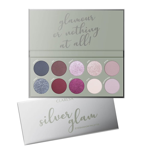 Paleta cieni do powiek Claresa Silver Glam
