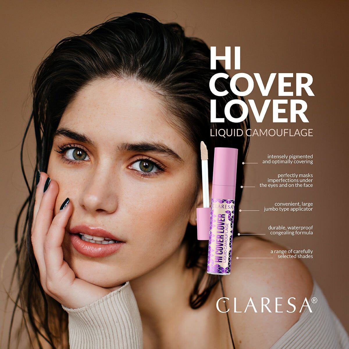 Korektor Claresa Hi Cover Lover 24 średni 8gr.