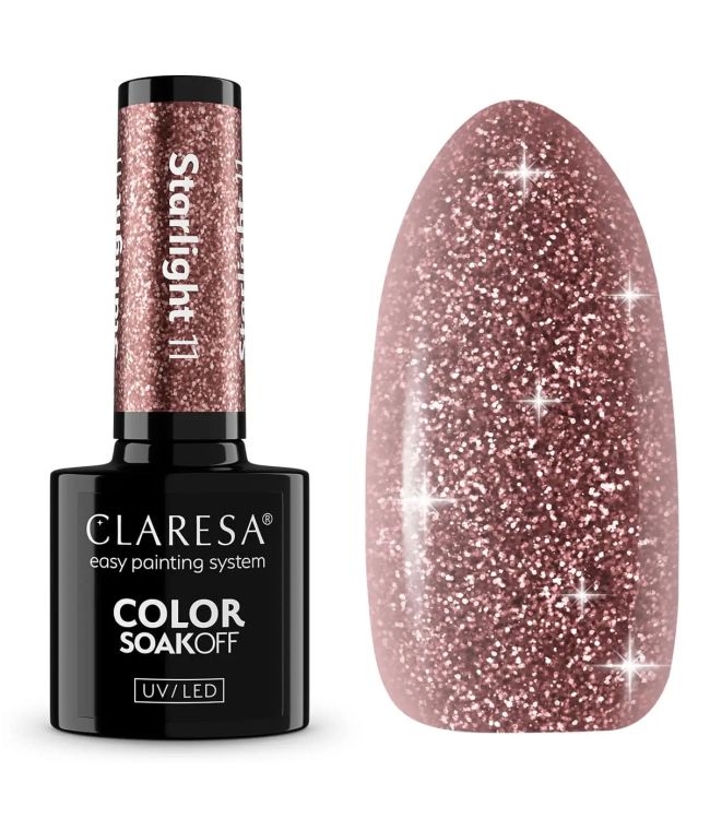 Claresa Lakier Żelowy UV LED 5ml Starlight 11