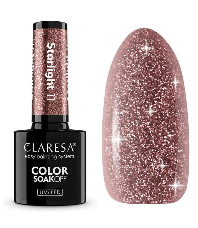 Claresa Lakier Żelowy UV LED 5ml Starlight 11
