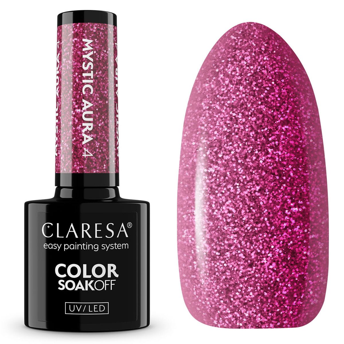 Claresa Lakier Żelowy UV LED 5ml Mystic Aura 4