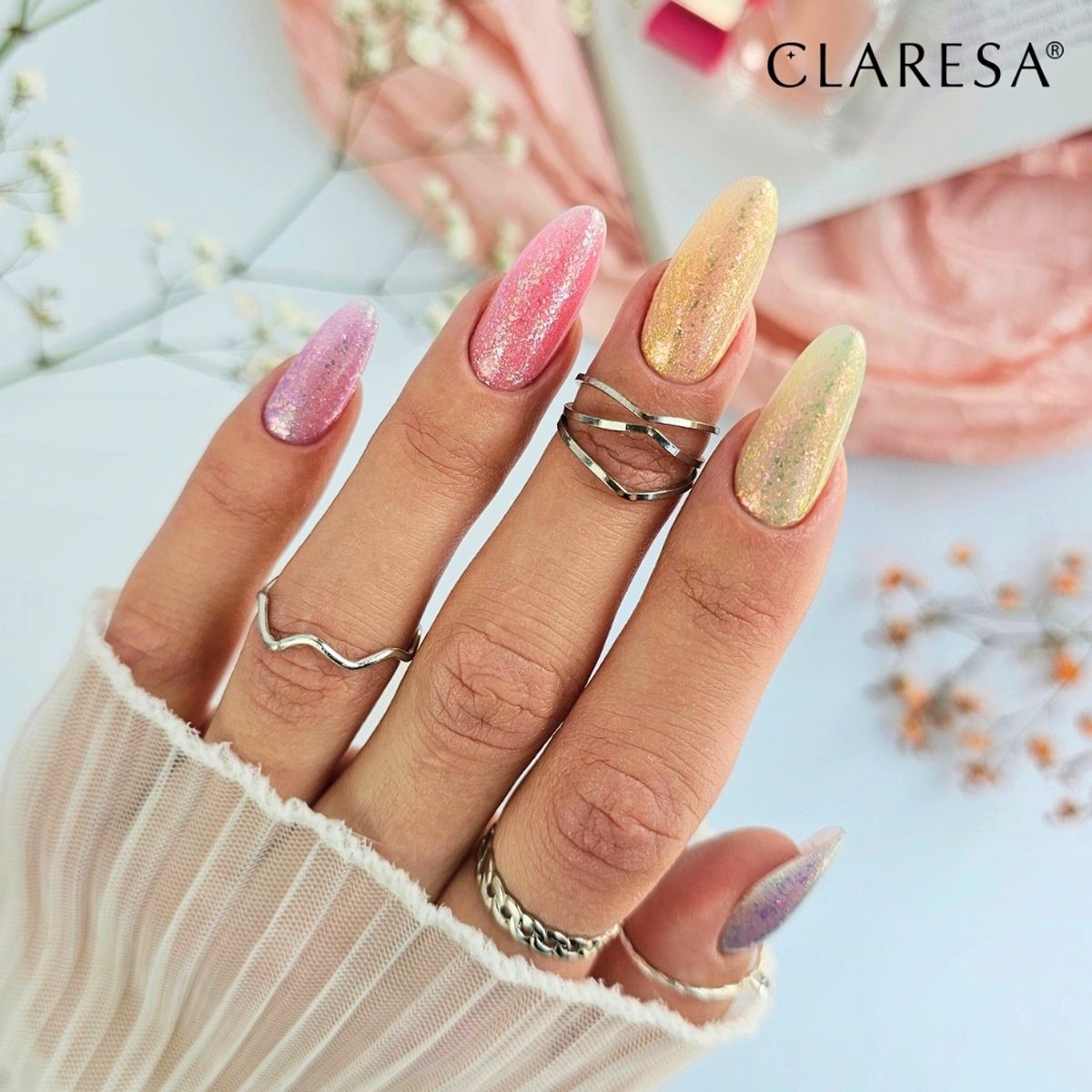 Claresa Lakier Żelowy UV LED 5ml Unicorn Glow 4