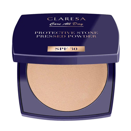Claresa puder prasowany z kamieniem ochronnym spf 30 10gr.