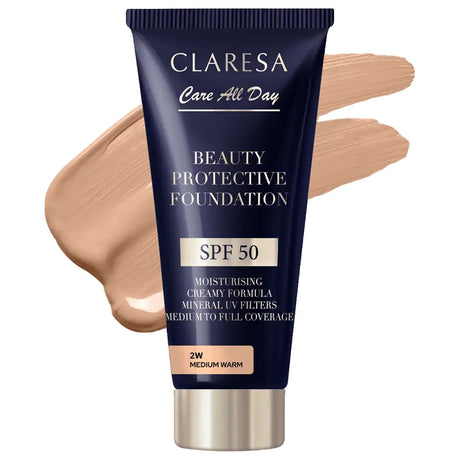 Claresa Beauty Podkład ochronny spf 50 2w średnio ciepły 30ml