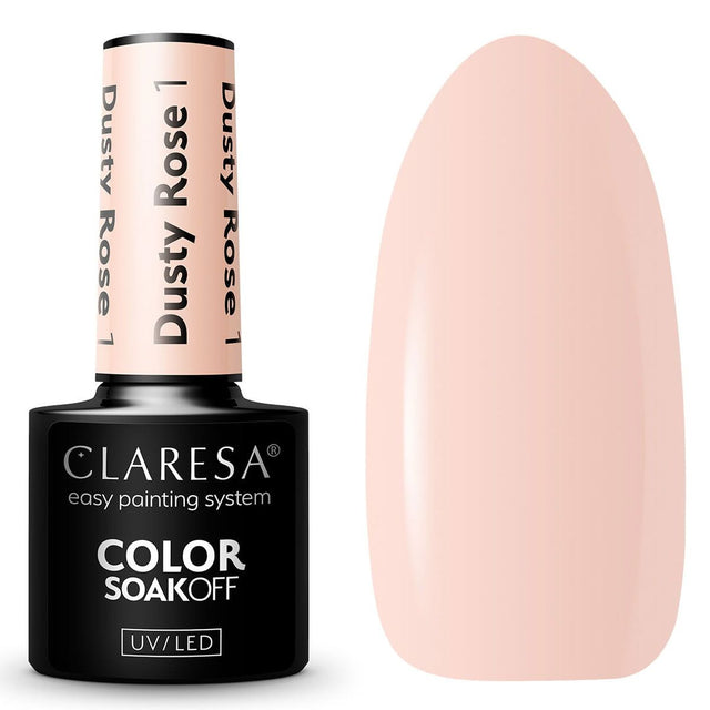Claresa Lakier Żelowy UV LED 5ml Dusty Rose 1