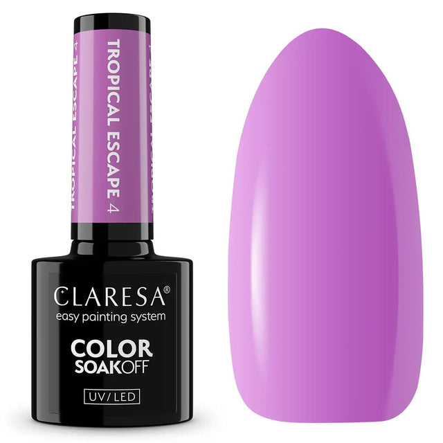 Claresa Lakier Żelowy UV LED 5ml Tropical Escape 4