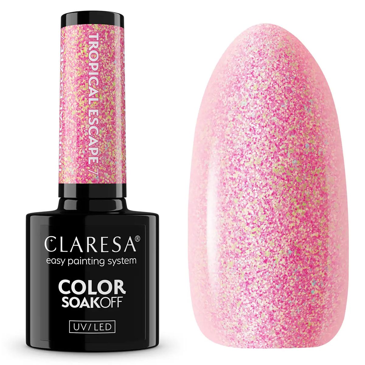 Claresa Lakier Żelowy UV LED 5ml Tropical Escape 7