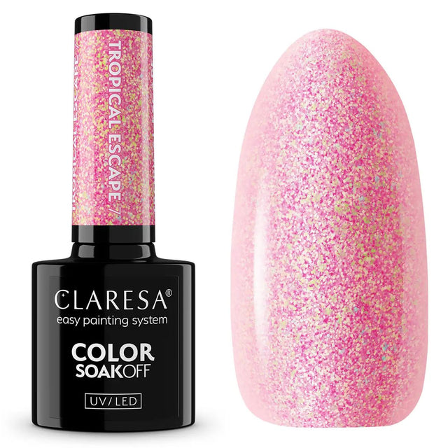 Claresa Lakier Żelowy UV LED 5ml Tropical Escape 7