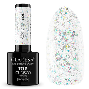 Claresa top Coat No Wipe Ice Disco 5ml