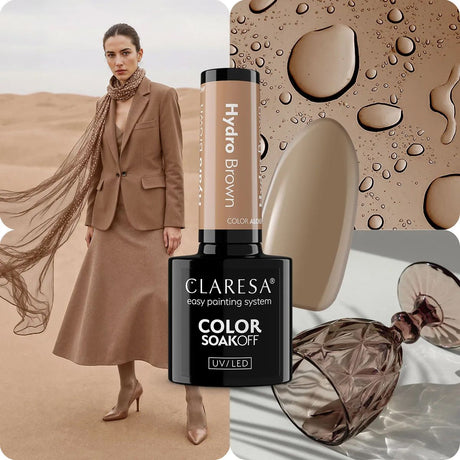 Claresa lakier hybrydowy uv led 5ml color alchemy - hydrobrąz