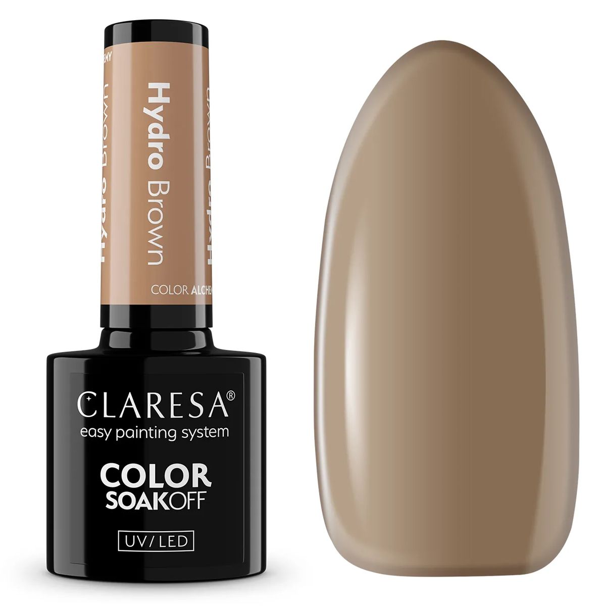 Claresa lakier hybrydowy uv led 5ml color alchemy - hydrobrąz