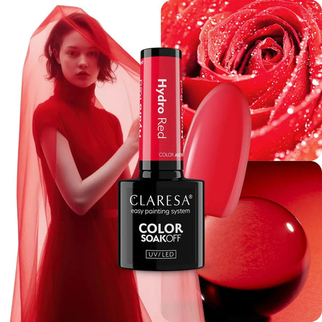 Claresa lakier hybrydowy uv led 5ml color alchemy - hydro czerwony