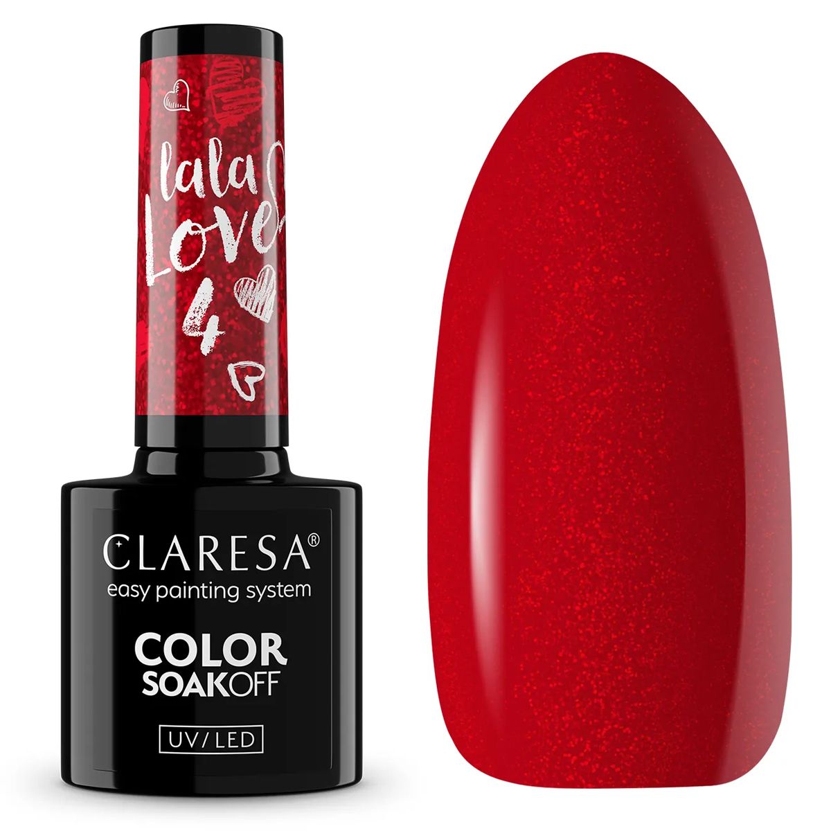 Claresa lakier hybrydowy uv led 5ml la la love 4