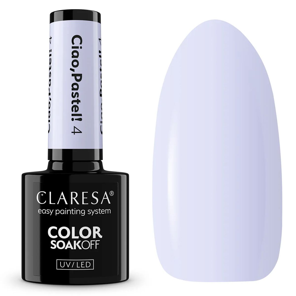 Claresa Lakier Żelowy UV LED 5ml Ciao Pastel 4