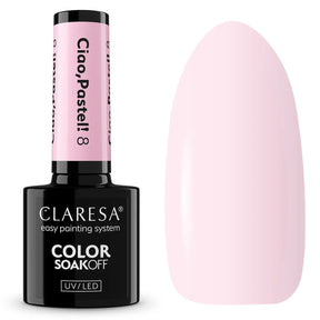 Claresa Lakier Żelowy UV LED 5ml Ciao Pastel 8