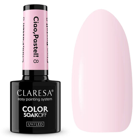 Claresa Lakier Żelowy UV LED 5ml Ciao Pastel 8