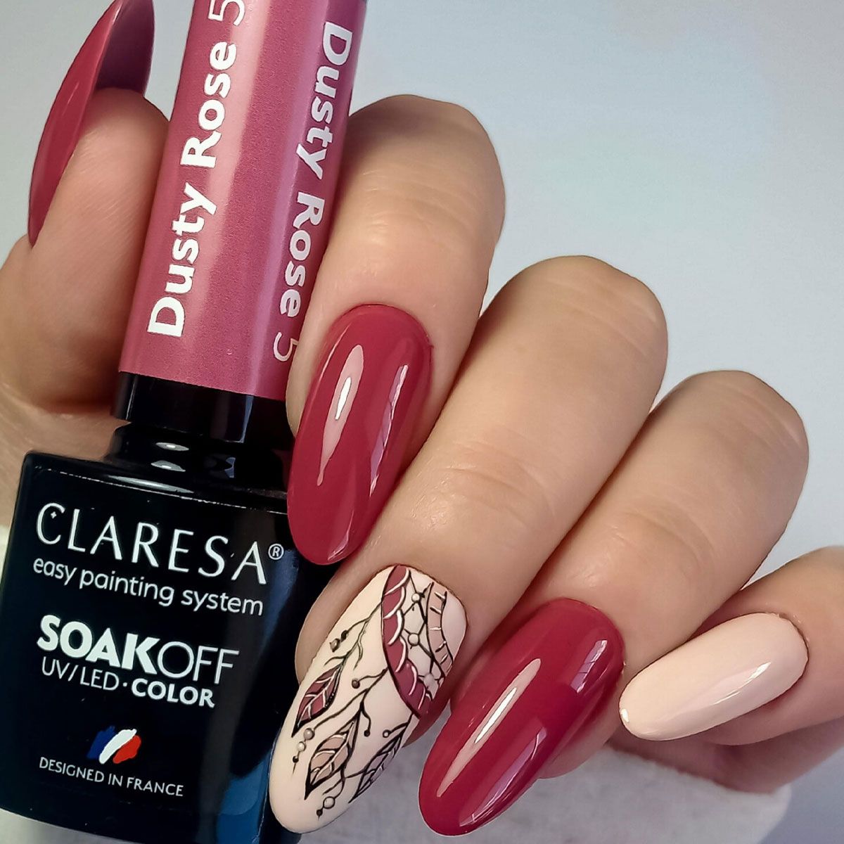 Claresa Lakier Żelowy UV LED 5ml Dusty Rose 5