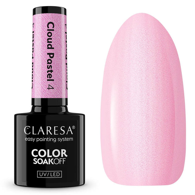 Claresa Lakier Żelowy UV LED 5ml Chmura Pastel 4
