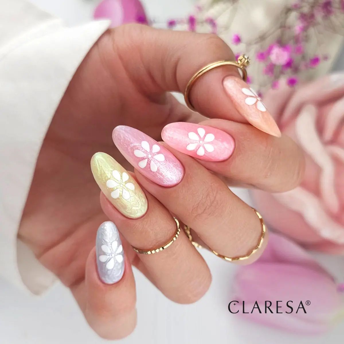 Claresa Lakier Żelowy UV LED 5ml Chmura Pastel 4